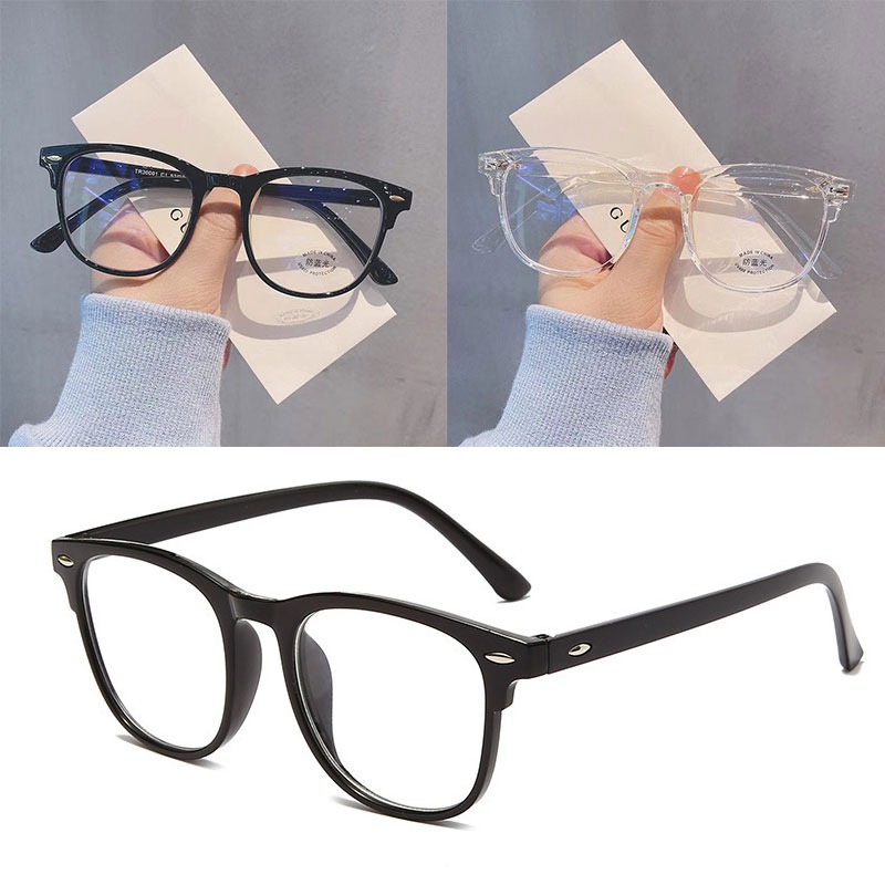 Glow In The Dark Party Glasses - Gläser Ultraleicht Retro Transparent Rahmen Plain