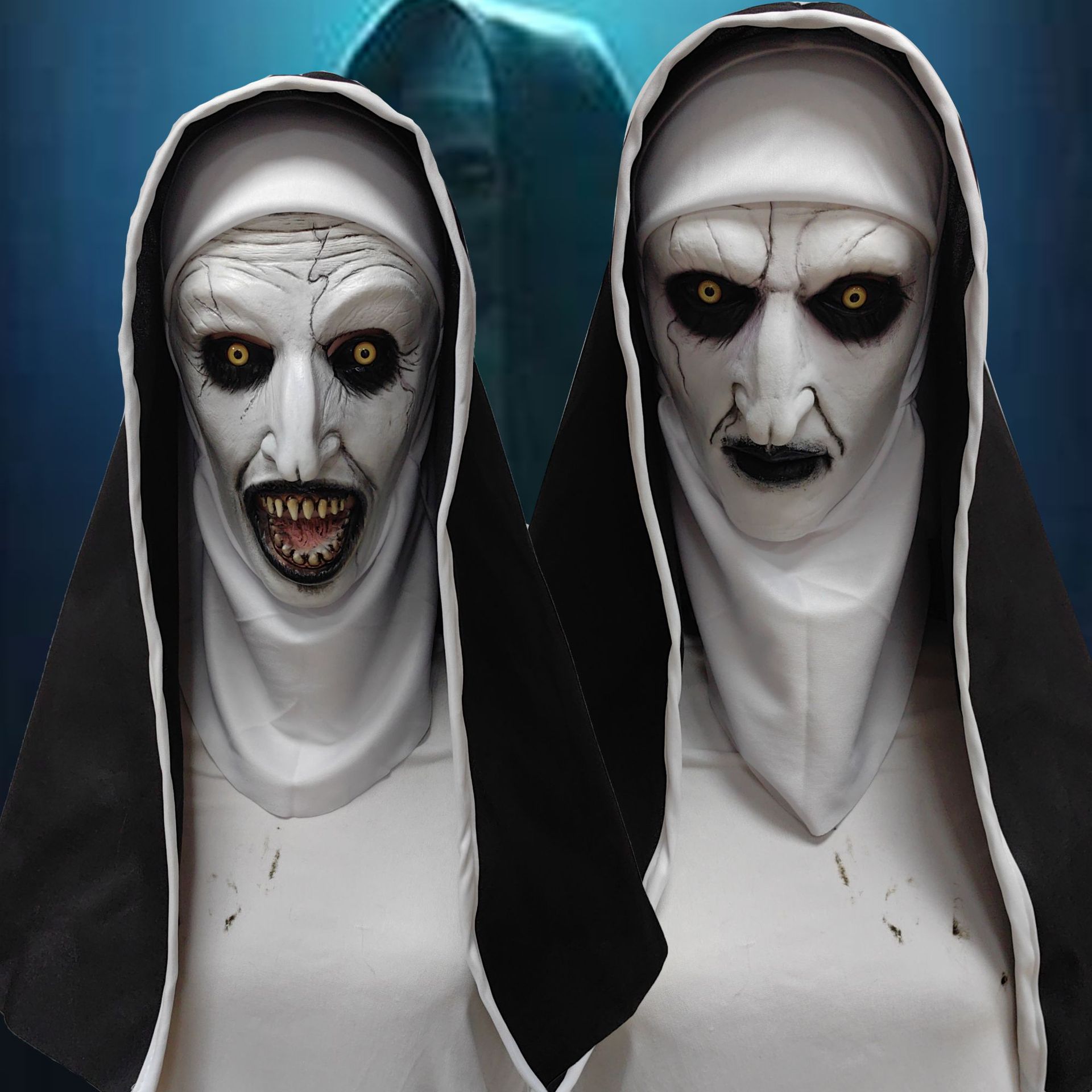 Led Purge Mask Halloween - Halloween Gruselige Nonnenmaske The Conjuring 2-Film-Requisite