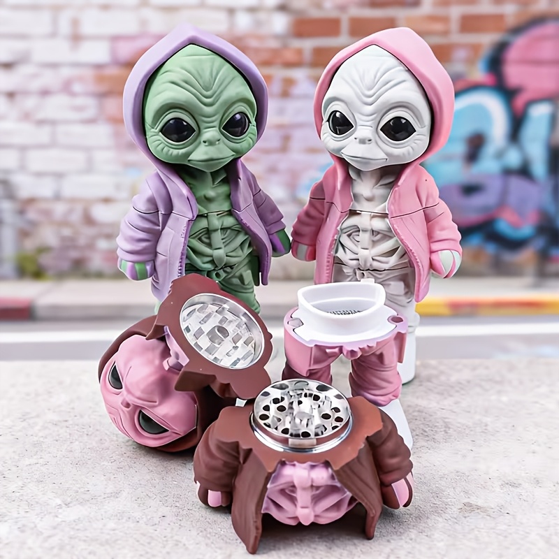 Novelty Gifts - Lustiger Alien Kräutermühle Gewürzmühle für Tee