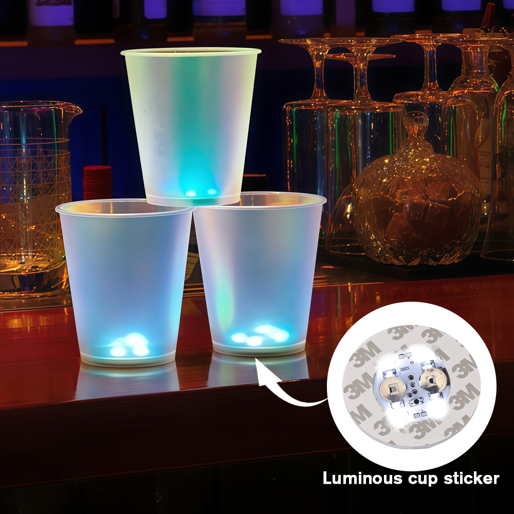 Glow In The Dark Party Glasses - 10 Stück LED-Becher, leuchtet im Dunkeln,