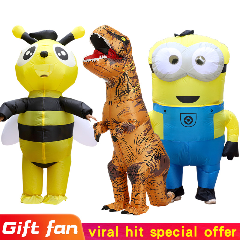 Inflatable Dinosaur Costume Adult - Aufblasbares Maus-Partykostüm für Herren und Damen