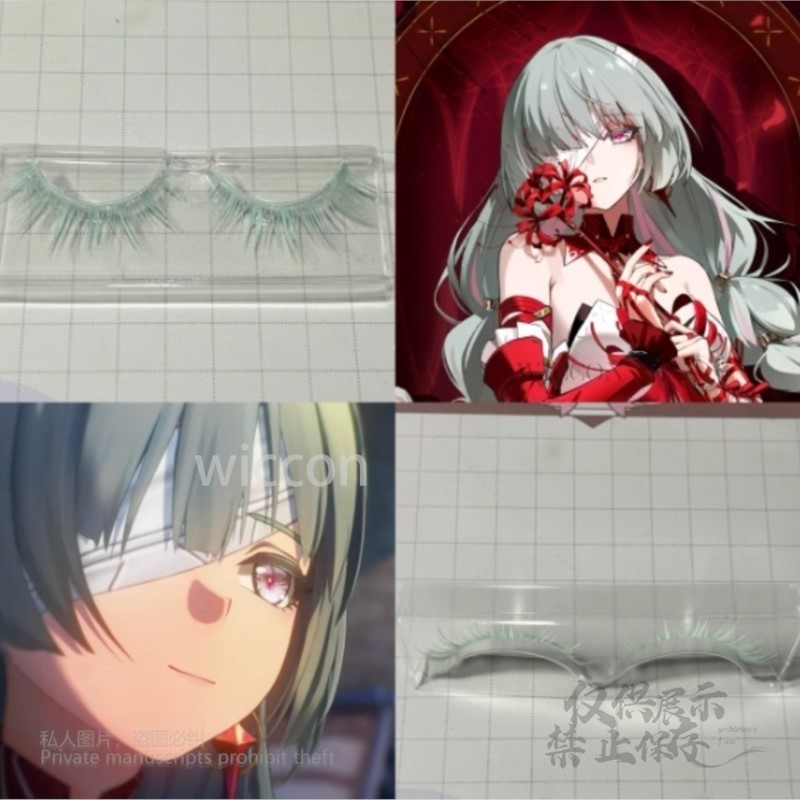 Anime Cosplay Wig Heat Resistant - Anime Phrolova Cosplay Perücke Grün Rosa