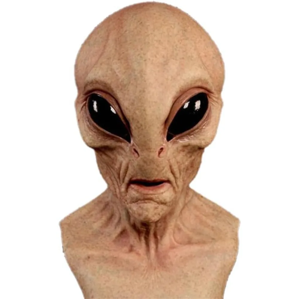 Latex Alien Mask Realistic - Halloween-Kostüm, Alien-Dinosaurier-Maske, realistische gruselige Halloween-Masken für