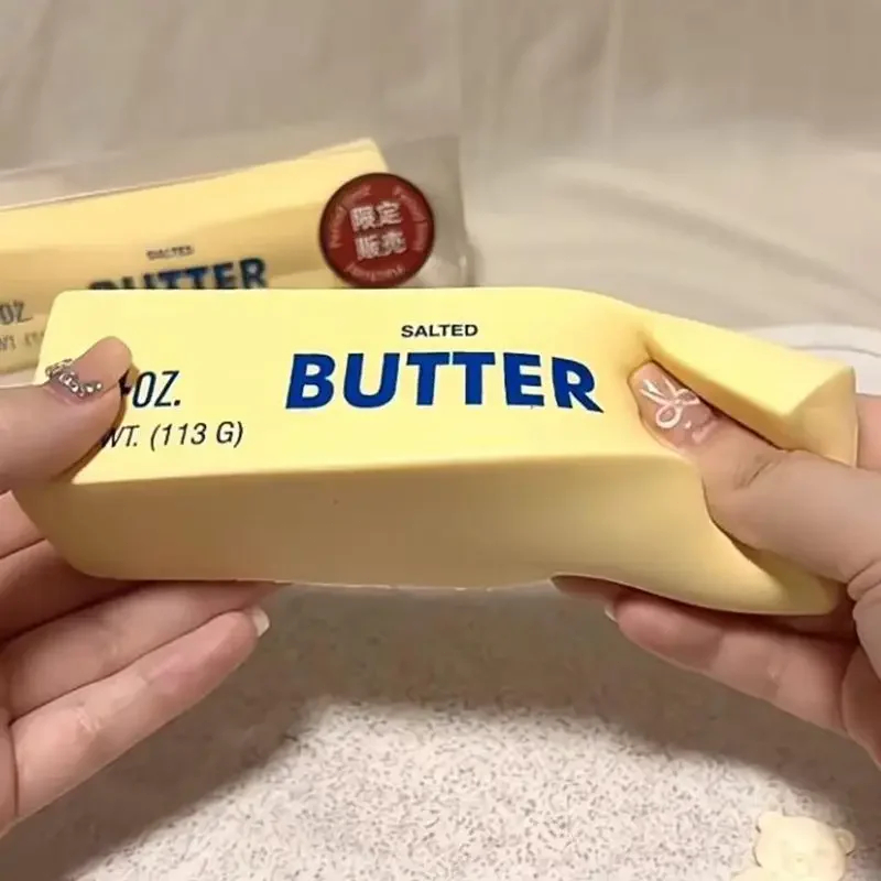 Prank Toys - 1 Stück langsam aufsteigender Squishy-Butter-Stick, Antistress-Fidget-Spielzeug,