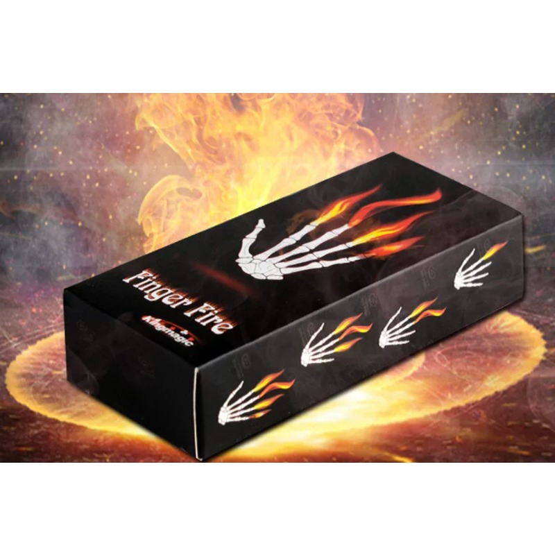 Thumb Tip Magic Trick Set - 4-teiliges Set Finger-Feuer-Zaubertricks Feuer-Erscheinungs-Trick für den