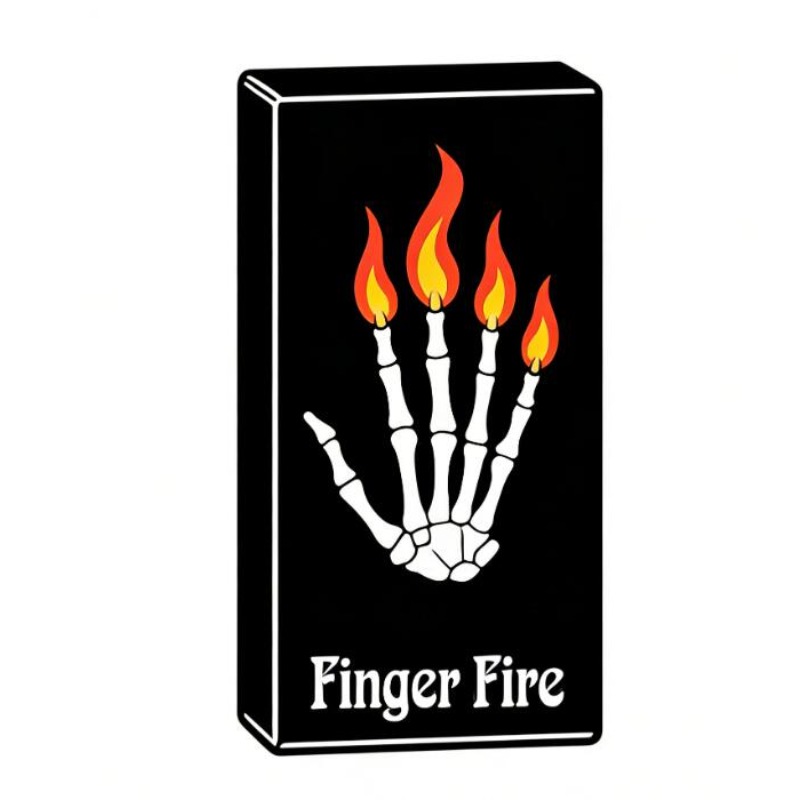 Thumb Tip Magic Trick Set - 4-teiliges Set Finger-Feuer-Zaubertricks Feuer-Erscheinungs-Trick für den