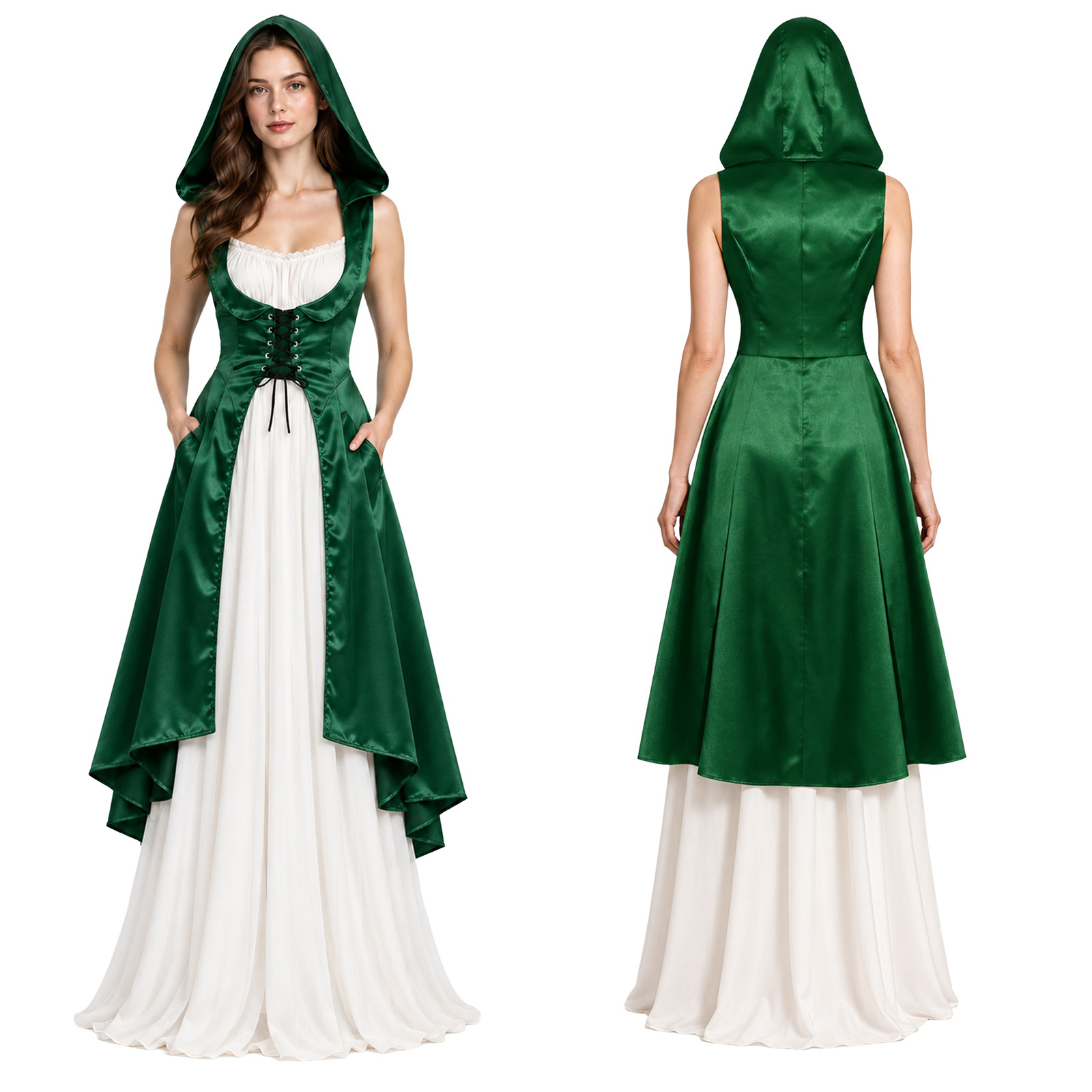 Damen-Mittelalter-Kostüm im Re – Medieval Renaissance Dress Women Bewertung und Preis