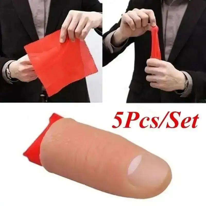 5 Teile/satz Hot Fakes Weiche  – Thumb Tip Magic Trick Set Bewertung und Preis