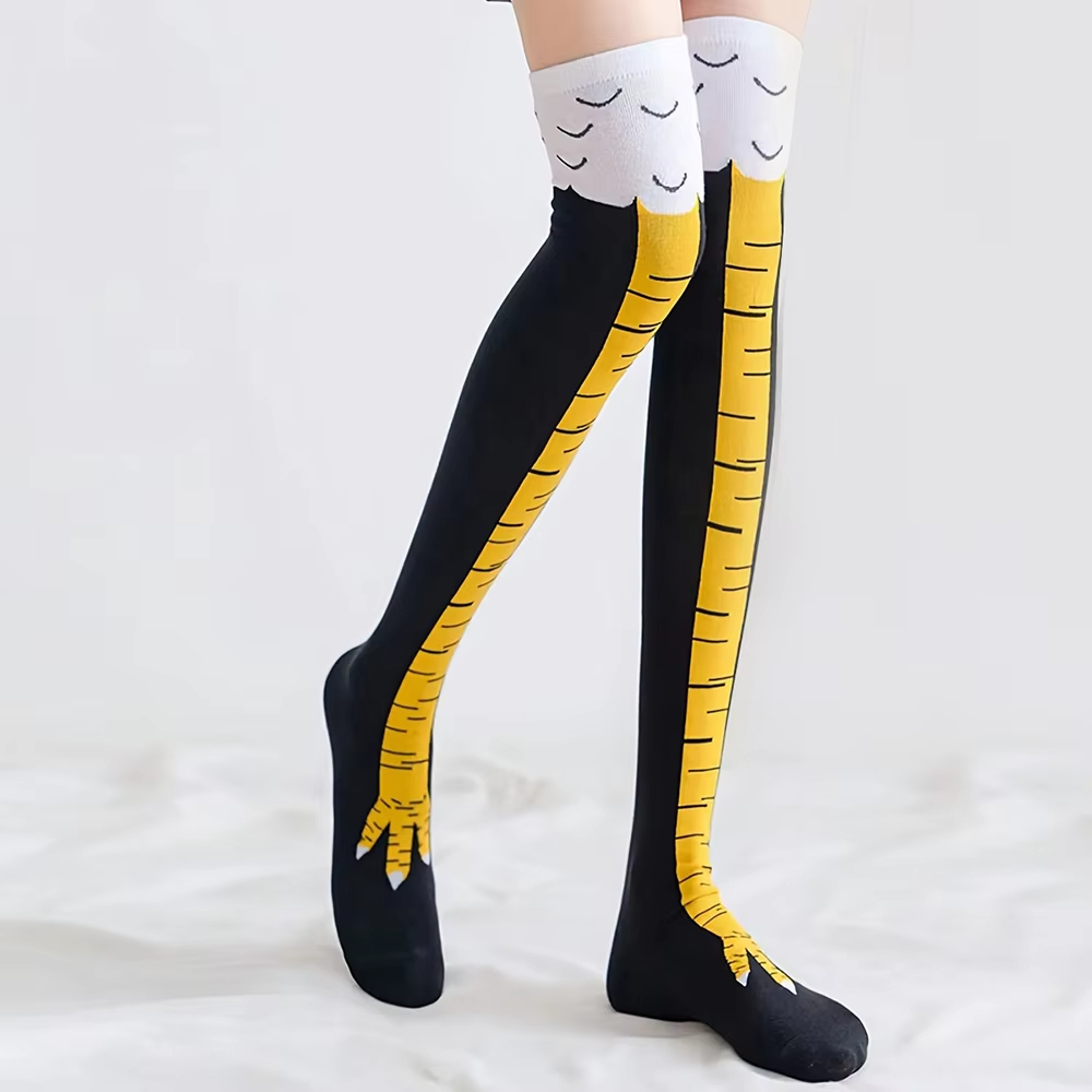 Frauen Oberschenkel Hohe Strüm – Funny Chicken Leg Socks Bewertung und Preis