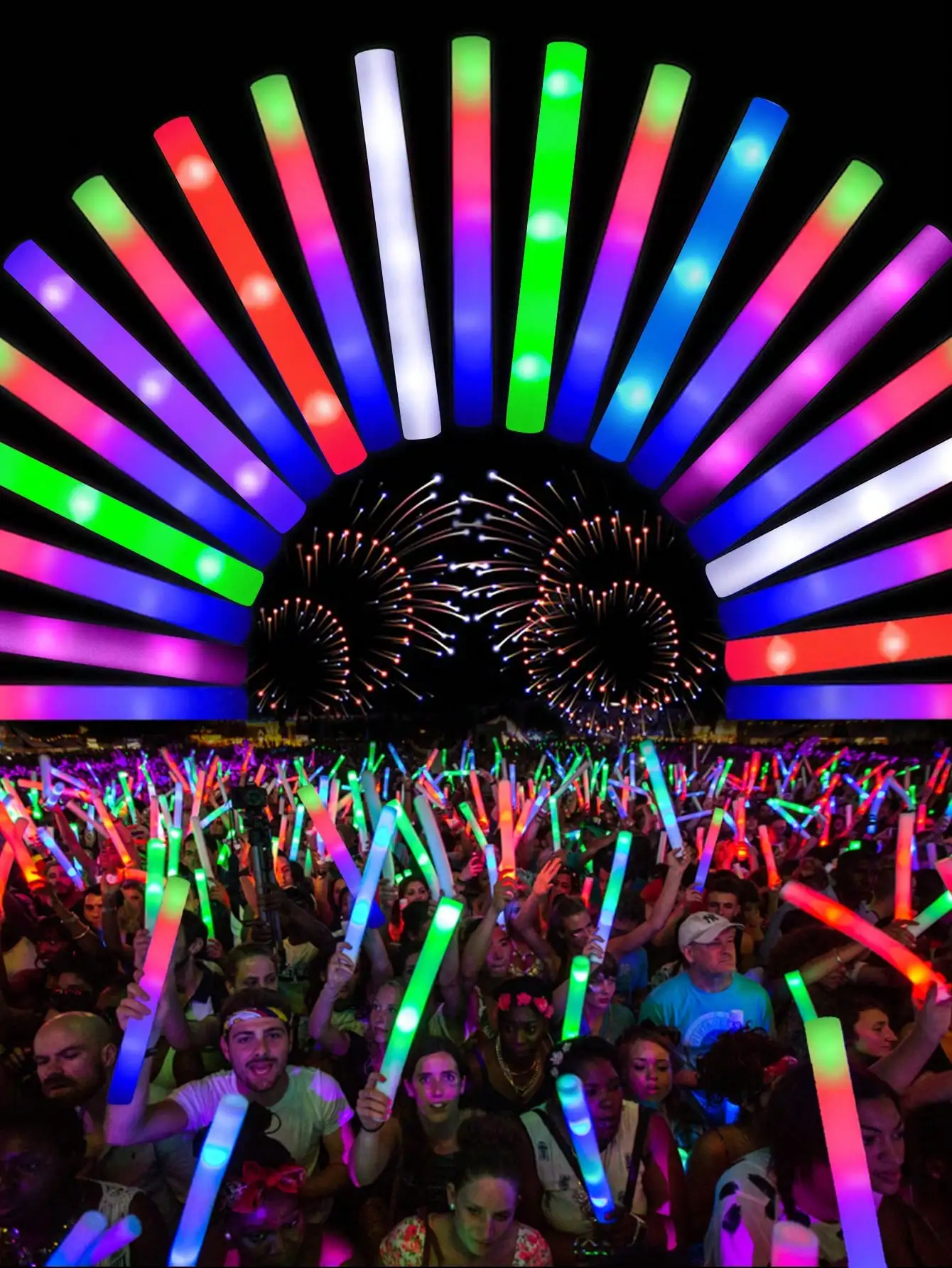 20/30 Stück LED-Schaumstoff-Le – Flashing Led Foam Sticks Party Bewertung und Preis