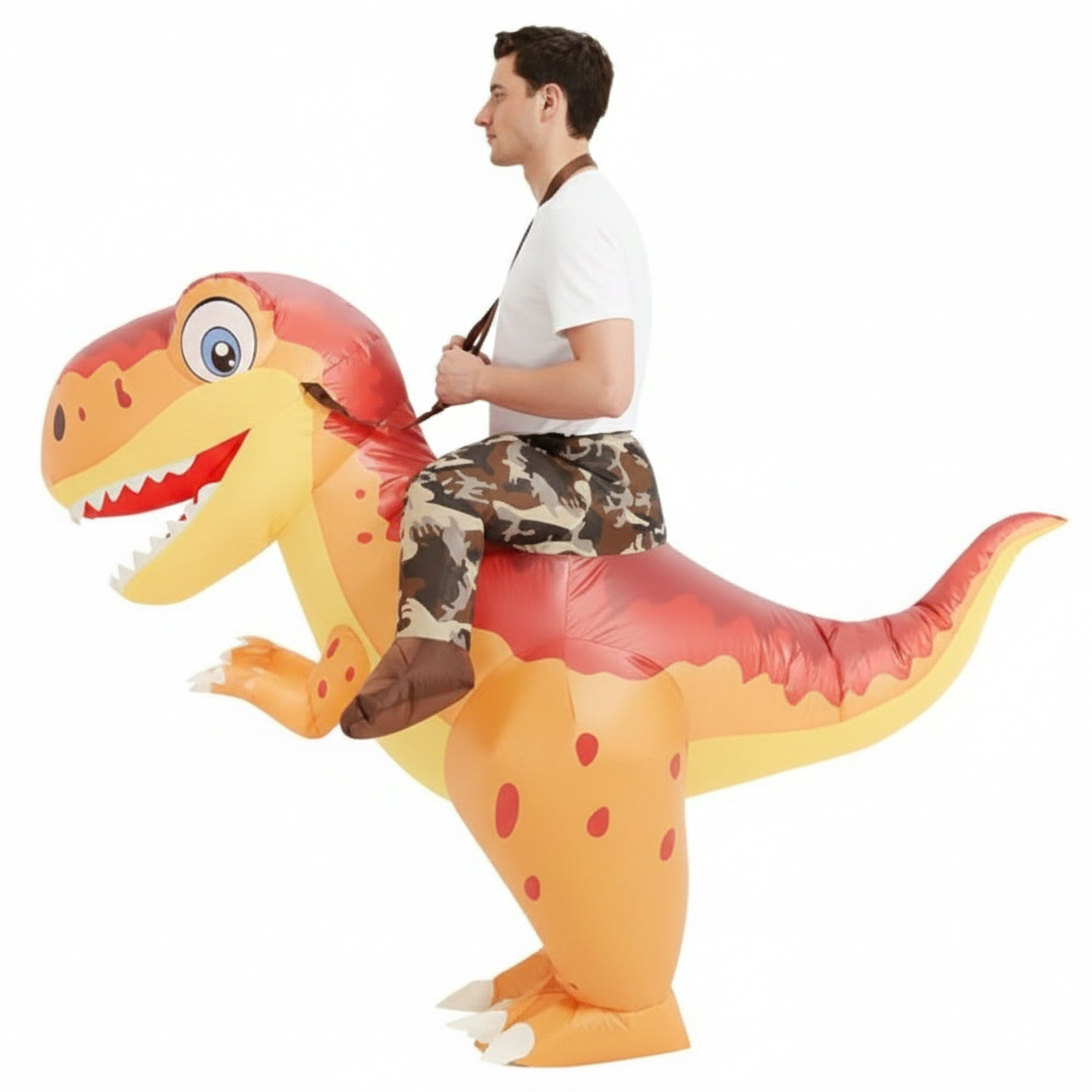 Aufblasbares Dinosaurier-Reit- – Inflatable Dinosaur Costume Adult Bewertung und Preis