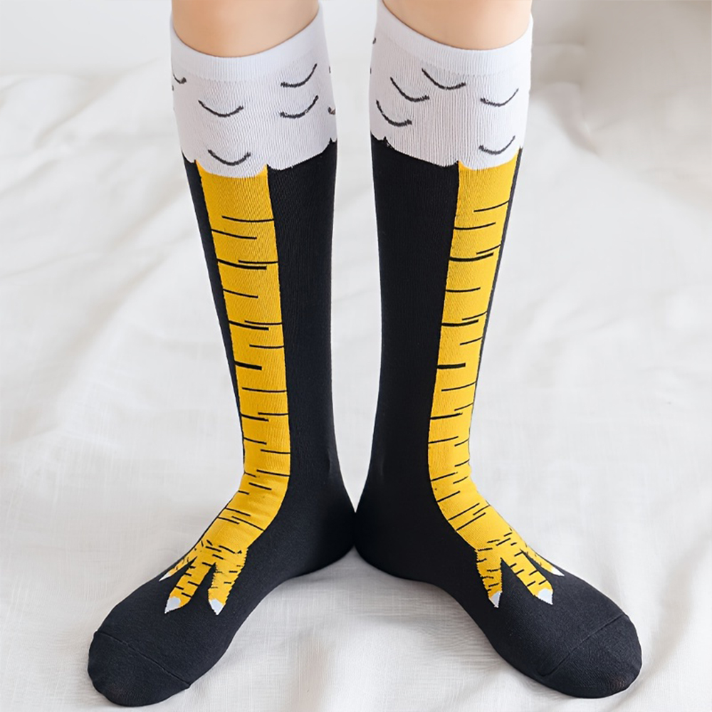 1/2/5/10 Pairs Frauen Knie Hoh – Funny Chicken Leg Socks Bewertung und Preis