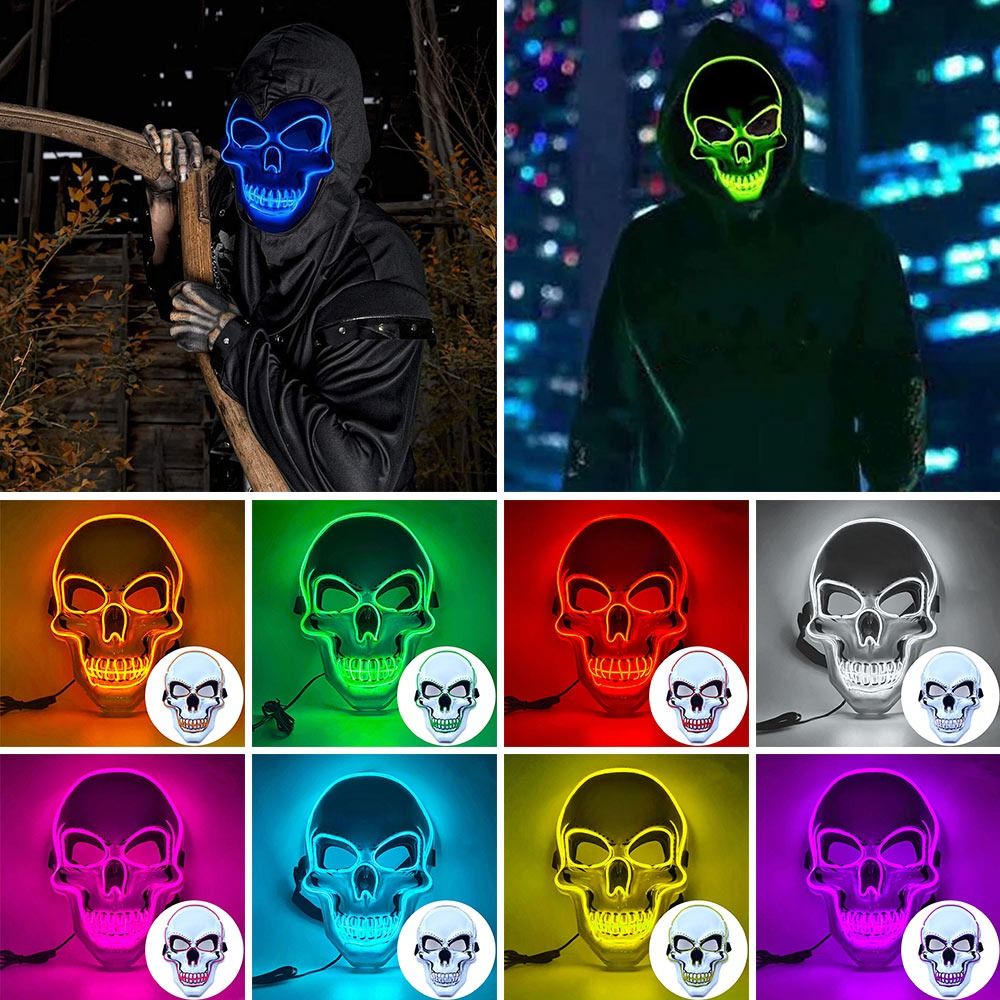 Modische Horror-Halloween-Tote – Led Purge Mask Halloween Bewertung und Preis