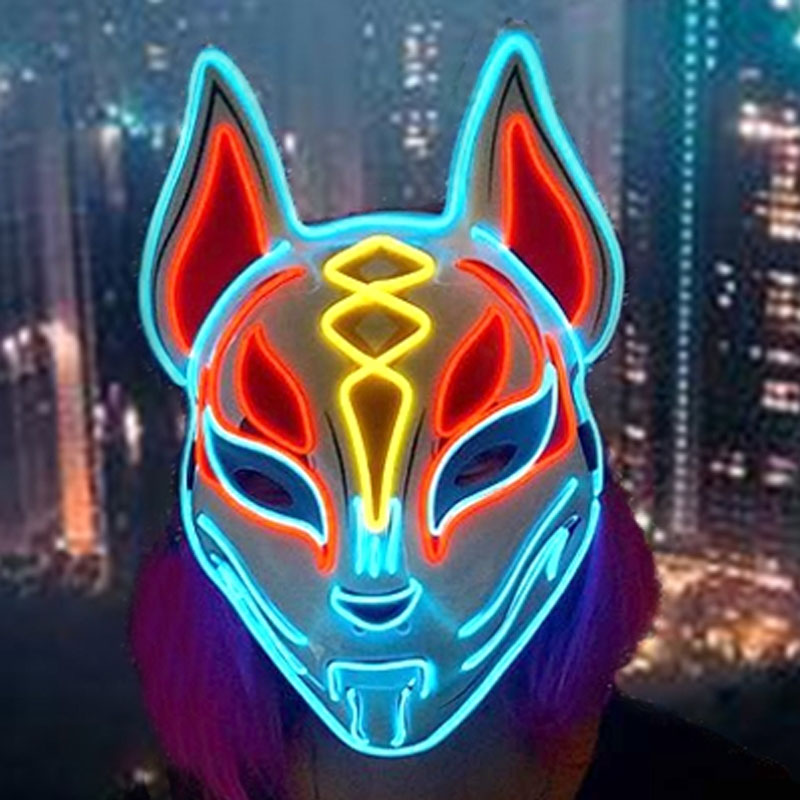 Glowing Dämon Slayer Maske Cos – Led Purge Mask Halloween Bewertung und Preis